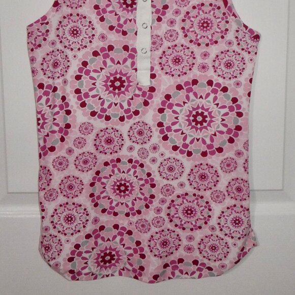 BRAND NEW EMME JORDAN PINK MANDALLA PRINT JUNIOR SLEEP + TANK TOP WITH LACE - M - Picture 2 of 2